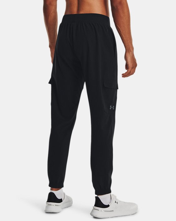 Men's UA Stretch Woven Cargo Pants in Black image number 1